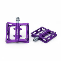 2 Pieces 3 Bearing Mountain Bike Pedal Hollow Design Aluminum Alloy Pedal High Strength for Away from Paved Roads-Road Cycling