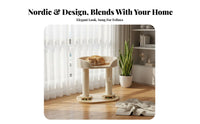 feline Condo with Scratching Posts Space-Saving Scratching Post with Top Bed comprehensive Design Activity center for felines, Kittens, Indoor, Apartment, Home