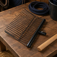 Detachable Manure Fork Lightweight Muck Rake Angled Tines Manure Fork for Barn