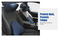 Car Headrest Neck Support Pillow, Viscoelastic Foam, Universal Car Seat Accessory, Ergonomic Design, Comfortable Rest