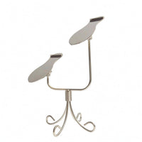 Adjustable Footwear Display Stand Electroplated Adjustable Shoe Holder Stand Iron