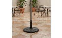 Resin Umbrella Base Low-Height Umbrella Base with Tightening Knob Hand Knob Tightening Screw Round Hardware Stable for Garden