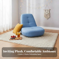 Japanese design Adjustable Padded Floor Lounger Foldable Adjustable supportrest Lounger Space Saving floor mat Seat Multi-Functional for Students, Adults, gaming enthusiasts, Bay alcove, Bedroom, Dorm Room, Meditation