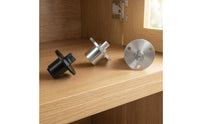 Pair Metal Flange Fitting Three-Hole Mount Flanged Shaft Part