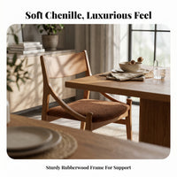 Light Luxury Aesthetic Cat Ear support Chair sturdy Wood Legs Accent Seat Upholstered Seating Furniture designer-inspired design for Design aficionados, Interior Decorators, Homeowners, Dining Room, Kitchen, perusing corner, Home Office