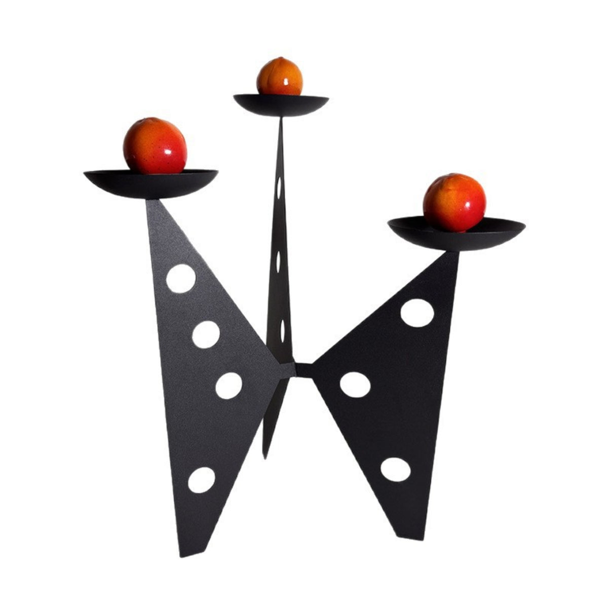 Tri-Armed Candlestick Retro 3 Arm Candle Holder Elegant for Entryway