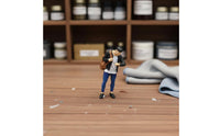 1/64 Painted Resin Figurine Detailed Miniature Resin Figure Realistic Tiny Figure Figurine for Collectors