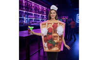 Single Dessert Costume-Piece Breakfast Food Dessert Costume Unisex Apparel for Adults
