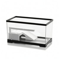 Turtle Tank with Basking Platform Allall-Inclusive Turtle Tank with Filter Reptile Habitat Crystal-Clear Terrarium Easy to Clean