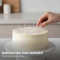 100 Pieces Thickened Transparent Topper Insert Spike Securely Holds Decorations Transparent Cake Spike Secure Hold Figurine Base Easy to Use for Bakers, Bakeries, Bakery, Celebrations