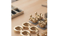 Brass 1:10 Scale RC Car Parts with Fasteners Precision-Machined Brass Counterweights for YK4102 YK4103 YK6101, Tuning, Maintenance