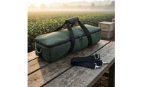Tea Picking Machine Bag Zippered Tea Machine Bag Olive Drab Green for Storage, Transport