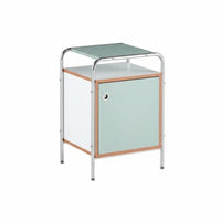 Minimalist Design Cylindrical Frame Cabinet Easy to Clean Nightstand Sturdy Construction Storage Furniture Versatile for Apartment Dwellers, Young Adults, Homeowners, Bedroom, Dorm Room, Hallway, Bathroom