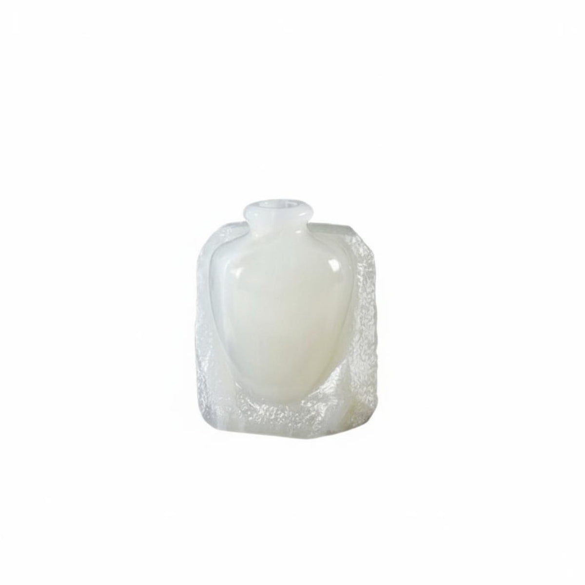 Modern Decorative Vase Glossy White Glaze Vase Waterproof Home Decor for Entryway