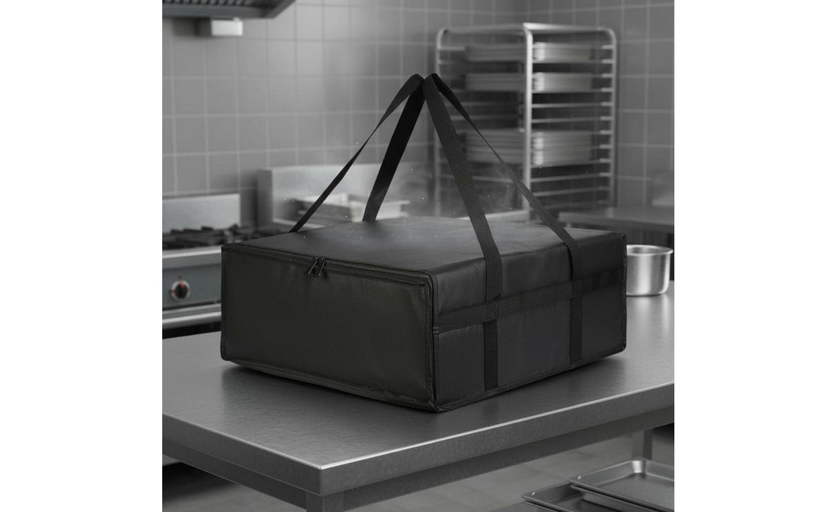 Insulated Meal Carrier Bag Portable Thermal Insulated Meal Tote Heavy Duty Insulated Food Delivery Bag for Restaurants, Caterers, Picnic, Camping