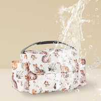 Removable Divider Baby Stroller Organizer Bag Strap Fastenings Stroller Organizer Bag Side Pockets Flap-Top