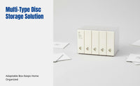 CD Storage Box, Creative Large Capacity Disc Organizer, Minimalist Design, Multi-Compartment, Home Office