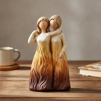 Faceless Sculpture Hand-Painted Human Figurine Gradient Abstract Figurine for Collectors, Shelf, Mantel, Desk