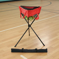 Zippered Ball Holder Large Capacity Tripod Ball Collector Sports Gear for Training