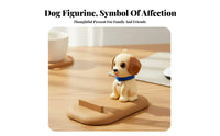 Dog Phone Stand Decorative Cute Puppy Phone Stand Great Gift Idea Desk Decoration for Teens, Kids, Office, Nightstand