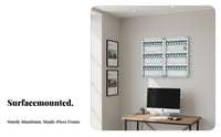 Lockable Wall-Mounted Key Safe Easy Installation Wall-Mounted Lockbox Heavy-Duty Lock Box Scratch-Resistant Finish for Real Property Estate Agents, Property Managers, Rental Agencies, Office, Car Dealership, Workshop