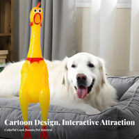 Hilarious Sound Screaming Chicken Prank Gift Screaming Chicken Toy Chew-Resistant for Dogs, Adults, Playtime, April Fools' Day