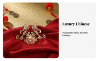 Chinese Traditional Headpiece Festive Chinese Traditional Hair Crown Chinese Traditional Hair Crown All-Match Tang Design Tiara