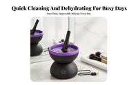 Deep & Gentle Clean Electric Makeup Brush Cleaner Ultrasoft Silic Single Textures Automatic Brush Washing Machine Saves Time and Effort
