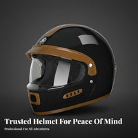 Full Face Helmet Detachable Thermal Liner Helmet Lightweight Riding Headwear for Motorcyclists, Adults, City Commuting, Action Sports