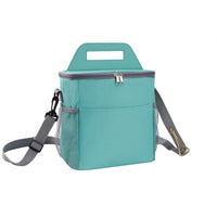 Zippered Insulated Lunch Bag Adjustable Strap Soft-Sided Lunch Bag Top Handle Thermal Meal Tote Easy to Clean for Picnic