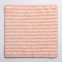 Thick Microfibre Cloth and 30x30cm Cleaning Cloths, Absorbent Coral Fleece Wave Pattern, Oil Removal for Kitchen and Home Surfaces
