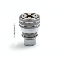 Knurled Adjustable Socket Secure Grip Sleeve Socket Compact Tool Metal for Mechanics, Workshop