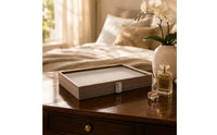 Wood-Grain Jewelry Display Box Metal Clasp Jewelry Storage Box