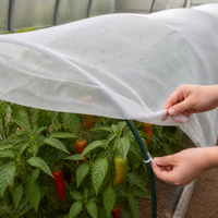 Insect Netting for Agriculture, Plant, Crab, Frog, Fruit & Vegetable Protection, Thickened 60 Mesh Greenhouse Anti-Fly Net