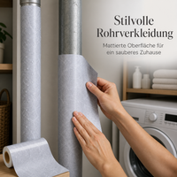 PVC Pipe Cover for Drain Pipes, Waterproof and Moisture-proof Wall Sticker for Kitchen and Bathroom
