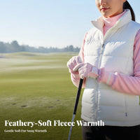 Touchscreen Compatible women's Winter Golf Gloves Cold Weather Performance Thermal Fleece Golf Gloves for Athletes, Golfing, Driving Range