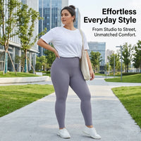 Gym Leggings for Women High Waist Compression with Hip Lifting Design, Plus Size up to 4XL Nylon Spandex Blend, Breathable for Pilates