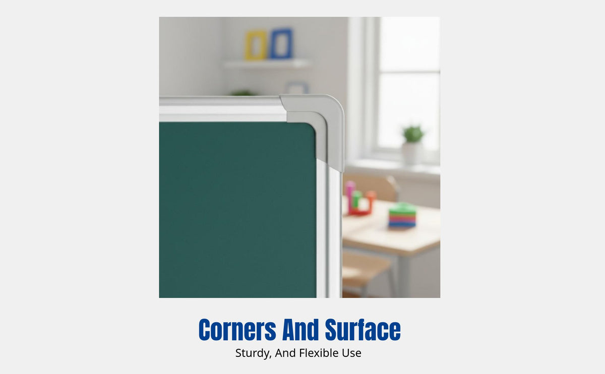 Blackboard & Whiteboard, Wall-Mounted, Double-Sided, Kids Drawing Board, Home Teaching, Quick Clean, Multiple Sizes