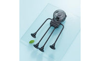 Handheld USB Robot Fan Multifunctional Suction Cup Fan 3 Speed Settings Personal Appliance Quiet Operation for Kitchen