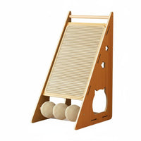 Multifunctional Cat Lounger Built-in Scratching Areas Cat Scratcher with Detachable Sisal Mat Pet Furniture for Indoor Cats