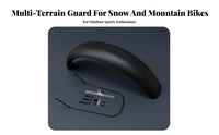 Wide Tire Bike Mudguard Curved Oversized-Tire Bike Mudguard for Winter Riding