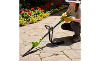 Battery-Powered Cordless Hedge Trimmer Electric Hedge Trimmer with Shoulder Strap Adjustable Lightweight for Homeowners