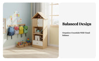 House-Shaped Shelving Integrated Unit Personalizedizable Design House-Shaped Organizer EncourHDPEs Organization Playful Look