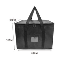 Insulated Tote Bag Reusable Tote Bag with Clear Window Stable for Shoppers, Picnics