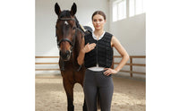 Shock Absorbing Equestrian Safety Vest Shock Resistant Horse Riding Safety Vest Design Padded Riding Protective Gear Lightweight for Women, Men, Children, Training, Competition