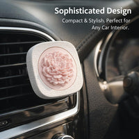 Car Vent Clip Floral Carved Design, Decorative Auto Interior Scent, Embossed Fragrance Clip, Pleasant Car Commute Accessory, Gift for Car Owner