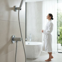 Adjustable Handheld Shower Head with Hose Detachable Handheld Shower Head Sturdy High Pressure for Home