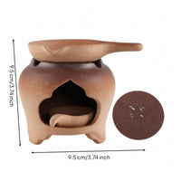 Tea Heating Warmer Multi-Functional Ceramic Tea Warmer Matte Burner-Style Vessel for Table