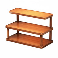 Tea Set Display Stand Space Saving Multi-Tier Cup Rack opening Design Desktop Organizer Shelf for Office, Kitchen