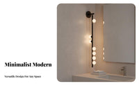 Glass Globe Wall Light Minimalist Design Globe Shade Wall Lamp Vertical or Horizontal Installation Mirror Light Fixture for Interior Designers